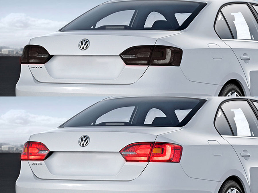 jetta (sedan) Before and After Smoked Taillights