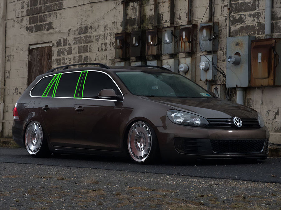 volkswagen jetta 2005.5-2014 (wagon) Pillar Post Trim Installation Location