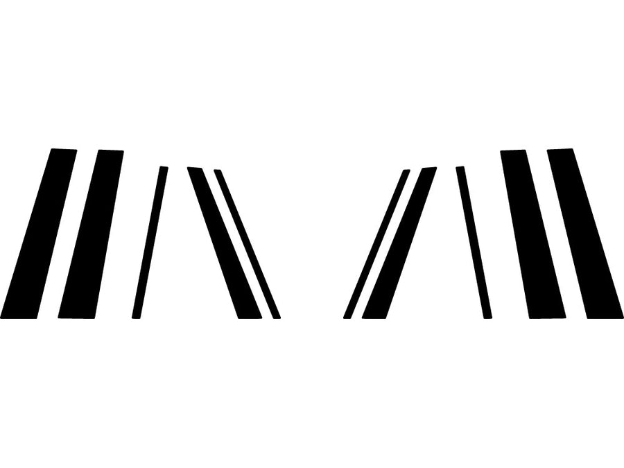 volkswagen jetta 2005.5-2014 (wagon) Carbon Fiber Pillar Trim Diagram