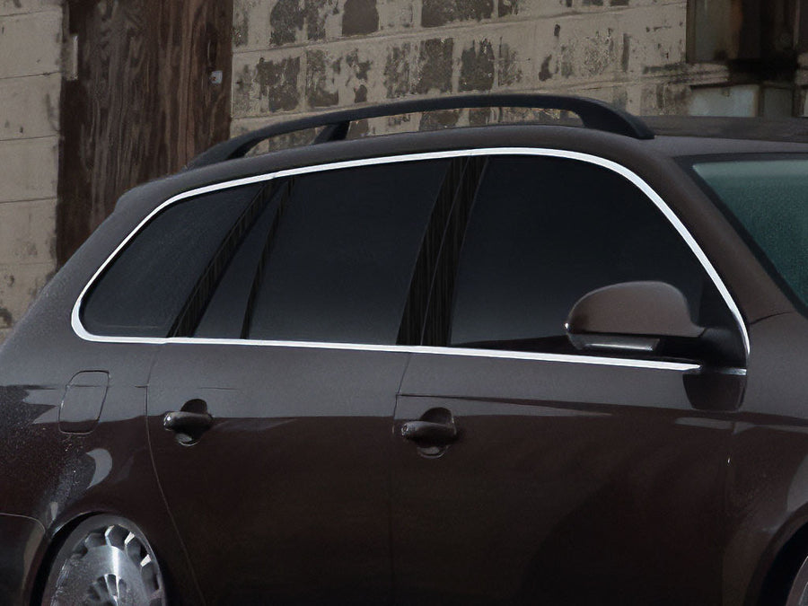 volkswagen jetta 2005.5-2014 (wagon) Brushed Aluminum Black Pillar Cover Diagram