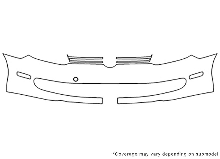 jetta 3M Clear Bra Bumper Precut PPF Diagram