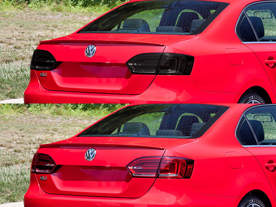 jetta (sedan) Before and After Smoked Taillights