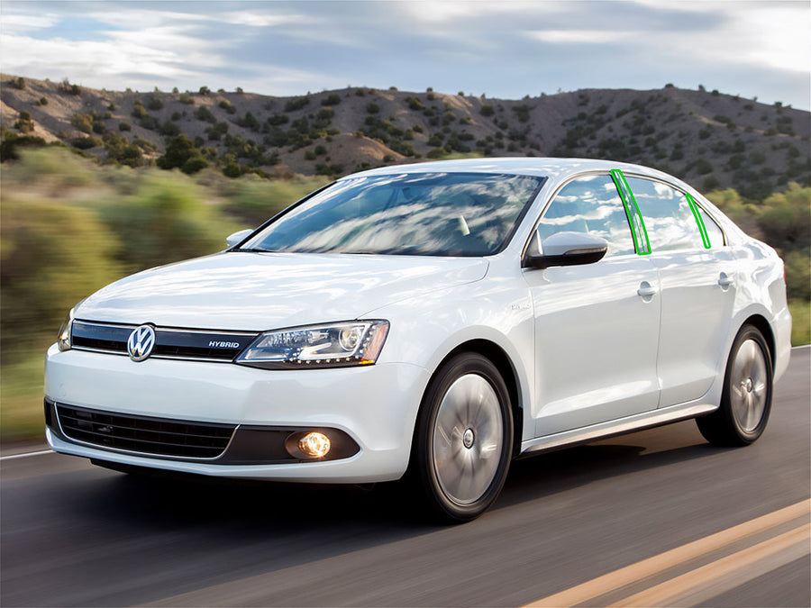 volkswagen jetta 2011-2018 (sedan) Pillar Post Trim Installation Location