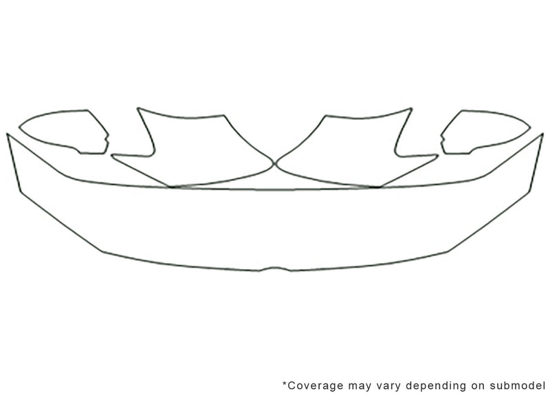 jetta 3M Clear Bra Hood Precut PPF Diagram
