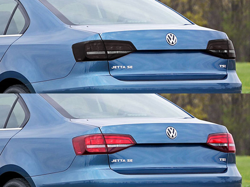 jetta (sedan) Before and After Smoked Taillights