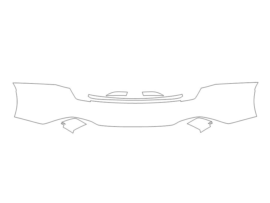 jetta Avery Dennison Clear Bra Door Cup Precut PPF Diagram