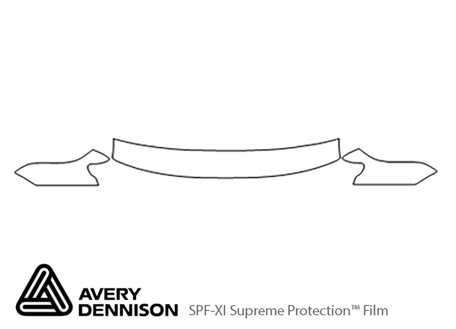 passat Avery Dennison Clear Bra Hood Precut PPF Diagram