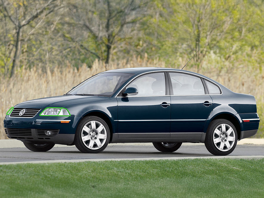 volkswagen passat 1998-2000 Headlight Protection Installation Location