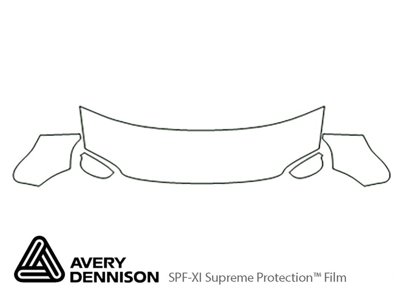 passat Avery Dennison Clear Bra Hood Precut PPF Diagram