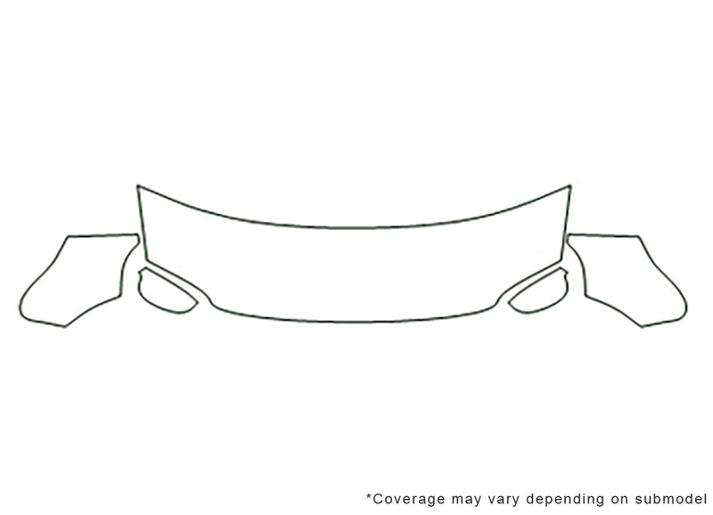 passat 3M Clear Bra Hood Precut PPF Diagram