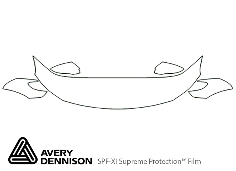 passat Avery Dennison Clear Bra Hood Precut PPF Diagram