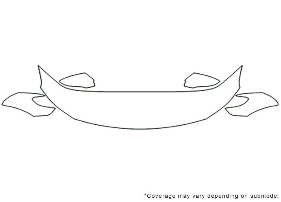 passat 3M Clear Bra Hood Precut PPF Diagram