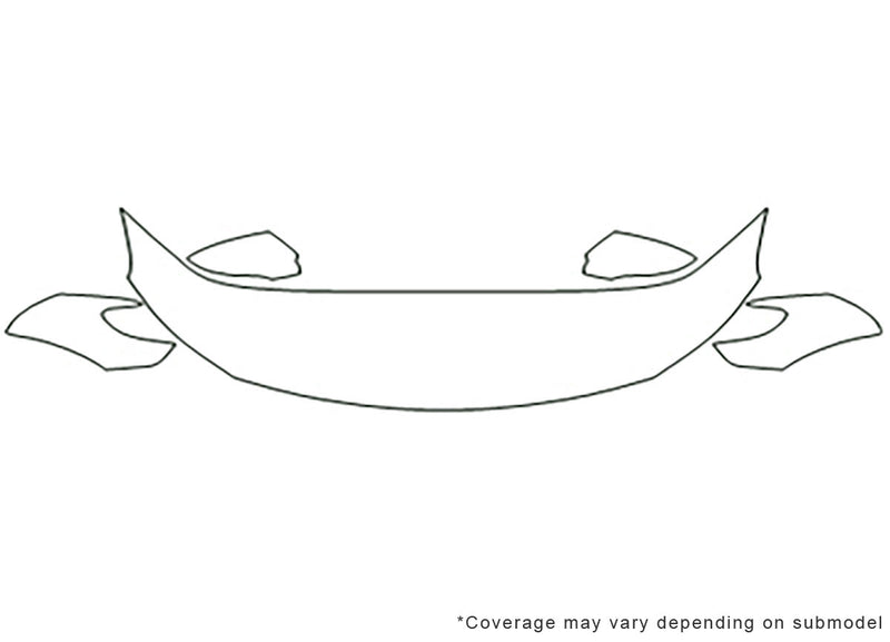passat Avery Dennison Clear Bra Hood Precut PPF Diagram