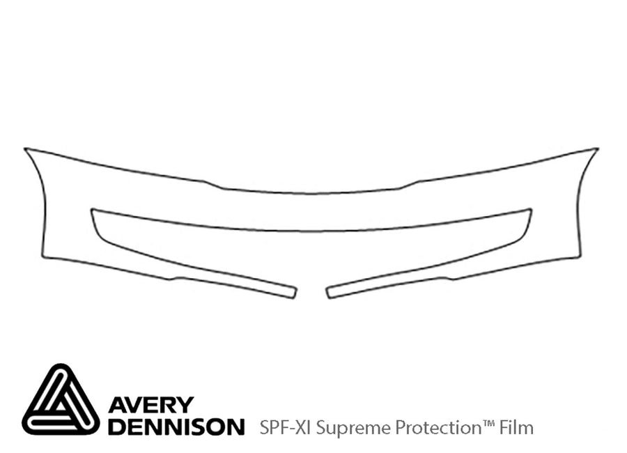passat Avery Dennison Clear Bra Bumper Precut PPF Diagram