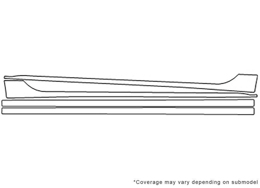 passat 3M Clear Bra Door Cup Precut PPF Diagram