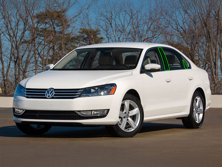 volkswagen passat 2012-2019 (sedan) Pillar Post Trim Installation Location