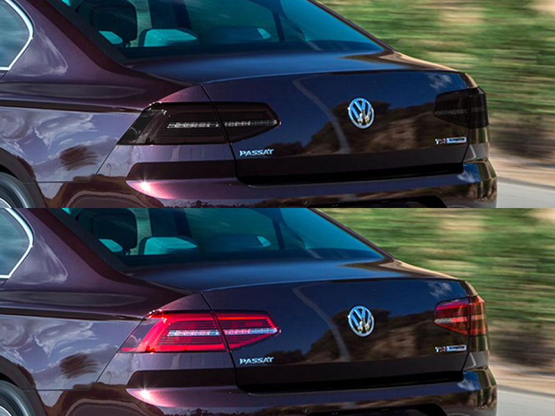 passat Before and After Smoked Taillights