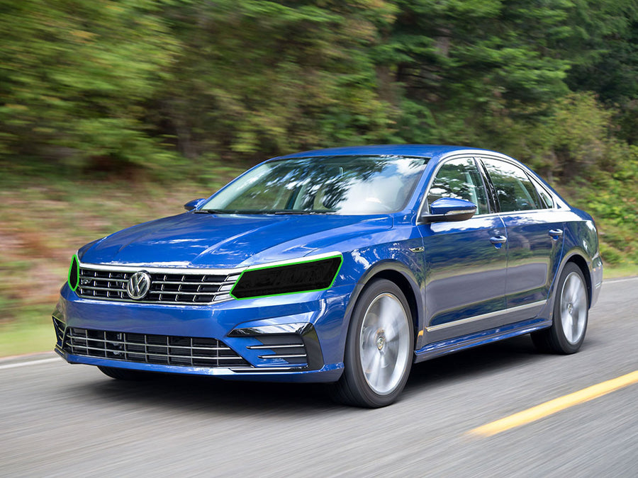 volkswagen passat 2016-2019 Headlight Tint Location