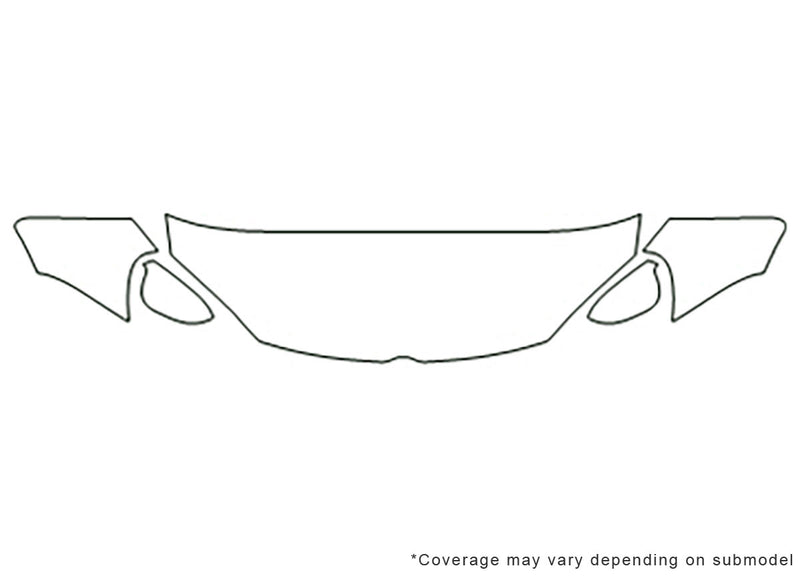 r32 Avery Dennison Clear Bra Hood Precut PPF Diagram