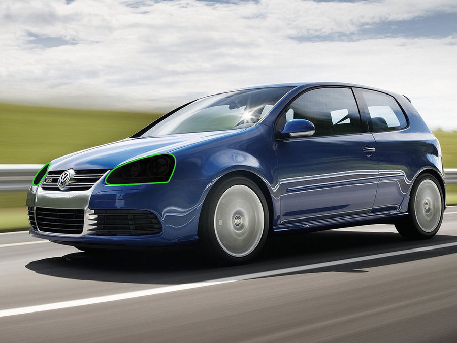 volkswagen r32 2008-2008 Headlight Tint Location