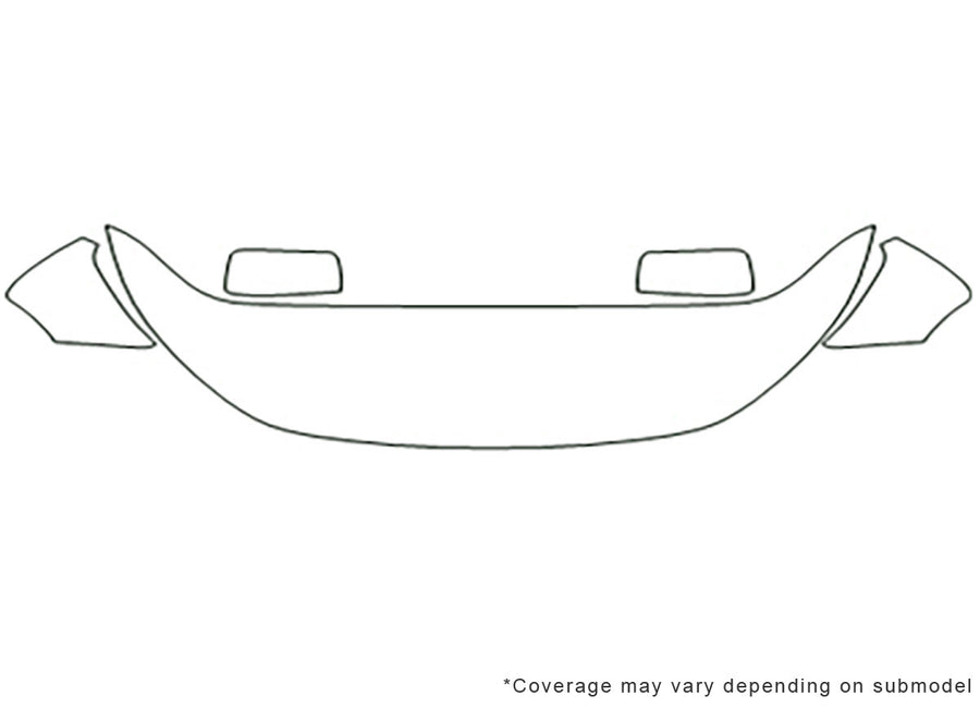 routan Avery Dennison Clear Bra Hood Precut PPF Diagram