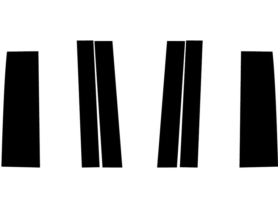 volkswagen routan 2009-2014 Carbon Fiber Pillar Trim Diagram