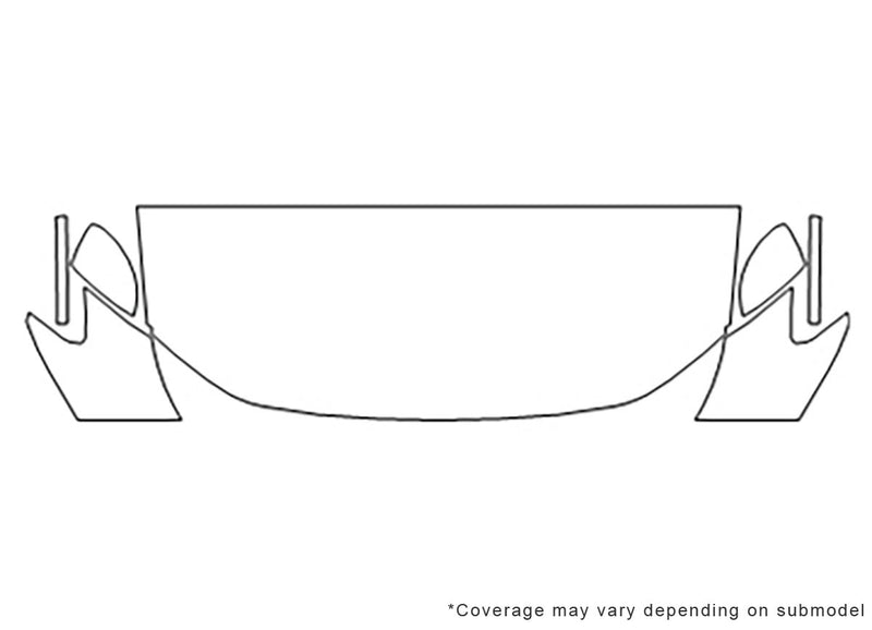 tiguan Avery Dennison Clear Bra Hood Precut PPF Diagram