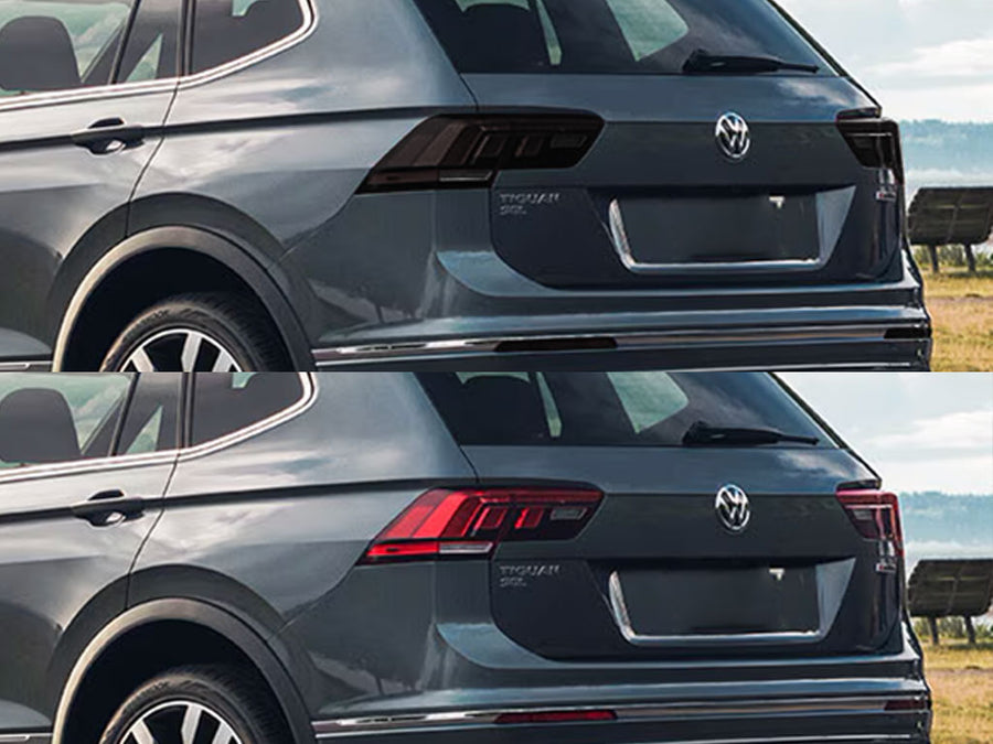 tiguan Before and After Smoked Taillights