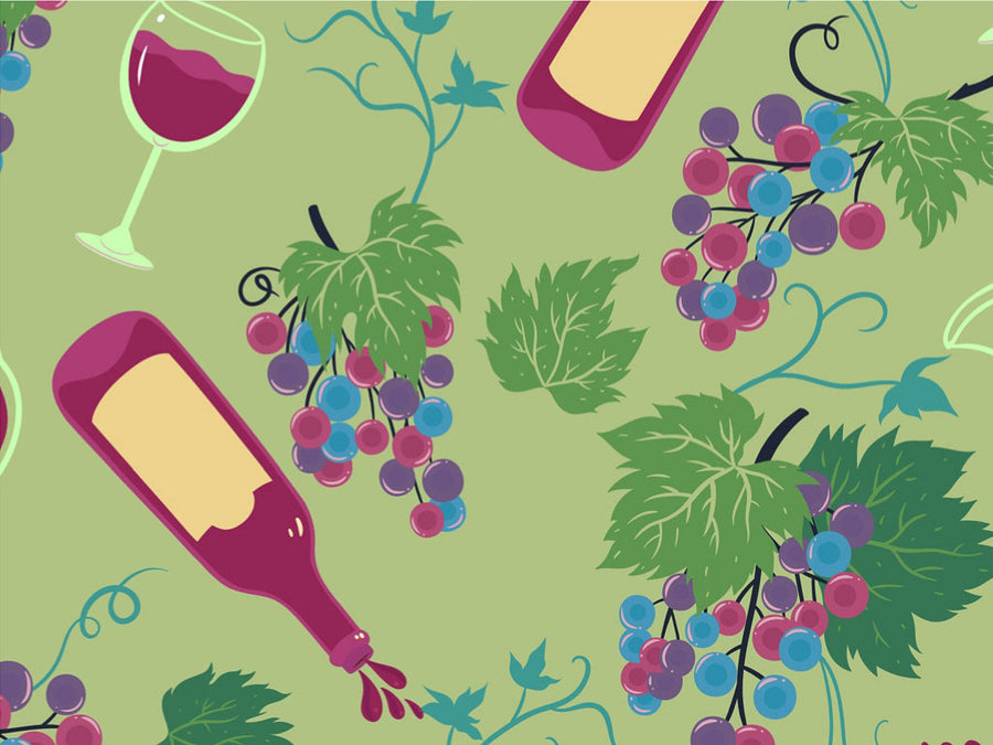 Voluptuous Vineyard Alcohol Vinyl Wrap Pattern~Rwraps Series 914 Digitally Printed Vinyl Wrap~0