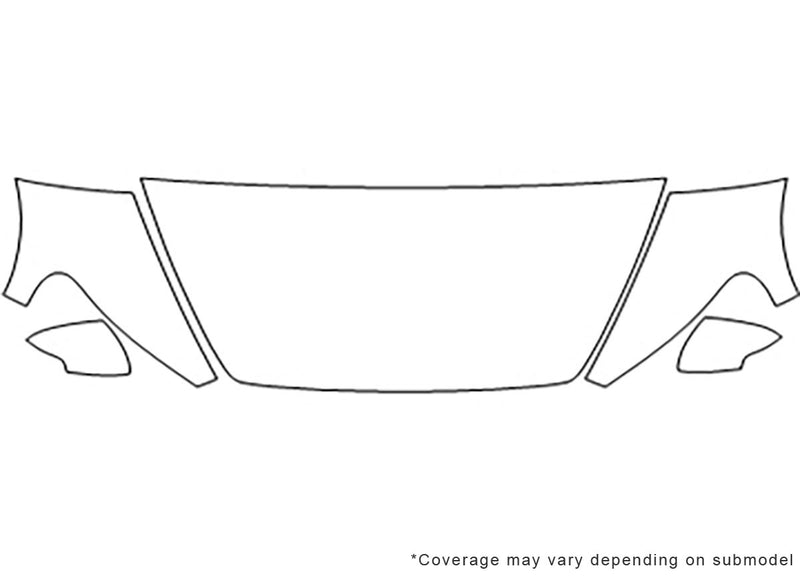 c30 Avery Dennison Clear Bra Hood Precut PPF Diagram