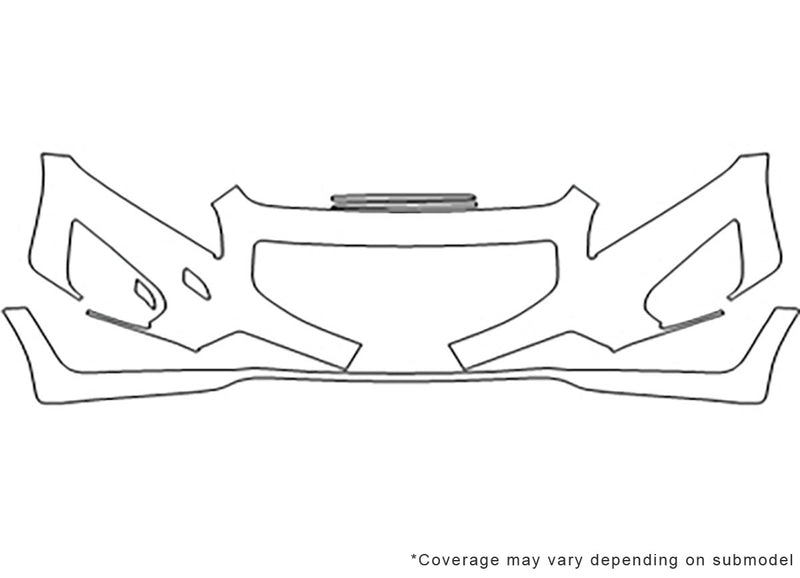 c30 Avery Dennison Clear Bra Bumper Precut PPF Diagram