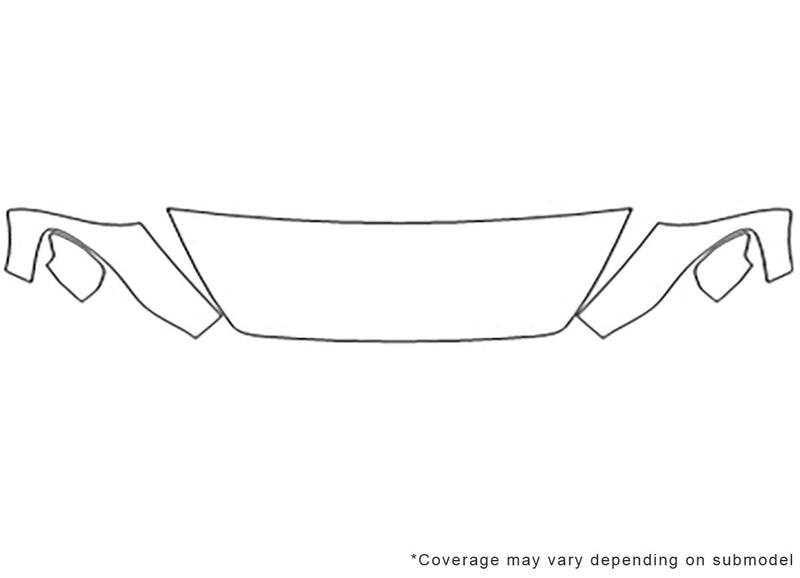 c30 3M Clear Bra Hood Precut PPF Diagram