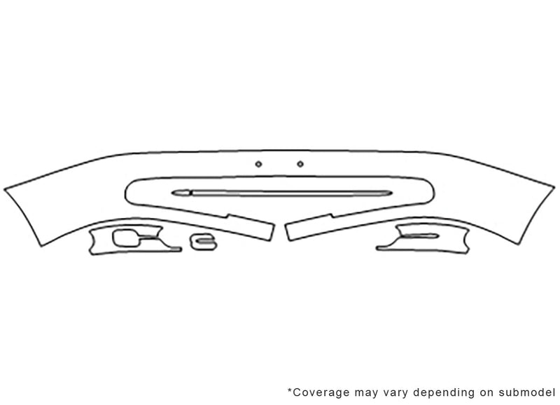 c70 Avery Dennison Clear Bra Bumper Precut PPF Diagram