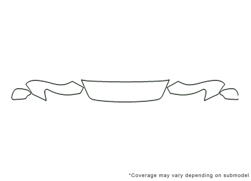 s40 3M Clear Bra Hood Precut PPF Diagram