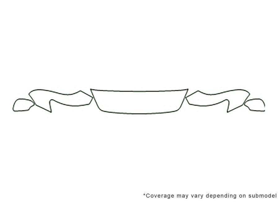 s40 Avery Dennison Clear Bra Hood Precut PPF Diagram