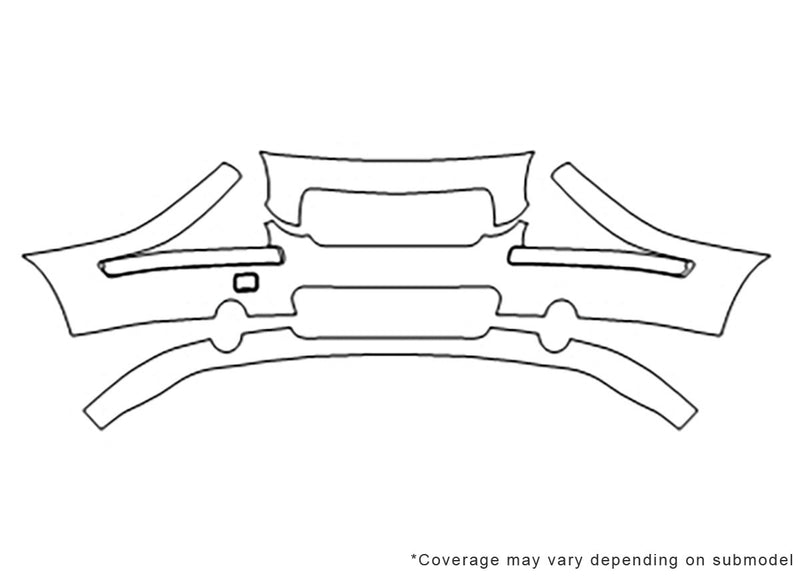 s60 3M Clear Bra Bumper Precut PPF Diagram