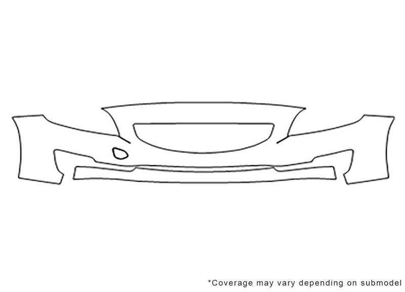 s60 3M Clear Bra Bumper Precut PPF Diagram