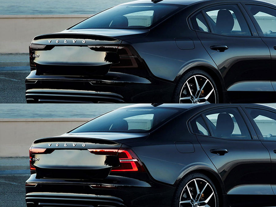 s60 Before and After Smoked Taillights