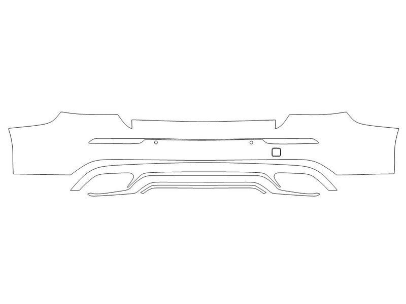 s60 Avery Dennison Clear Bra Door Cup Precut PPF Diagram