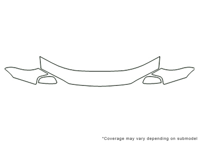 s80 Avery Dennison Clear Bra Hood Precut PPF Diagram