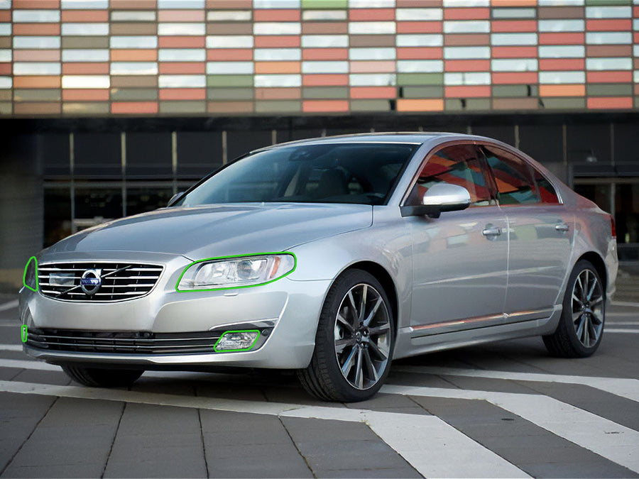 volvo s80 2014-2016 Headlight Protection Installation Location