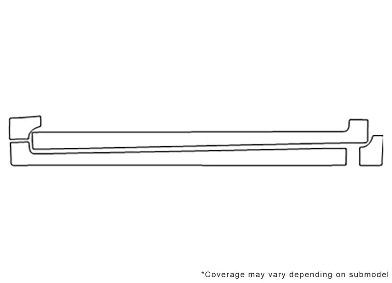 v50 3M Clear Bra Door Cup Precut PPF Diagram