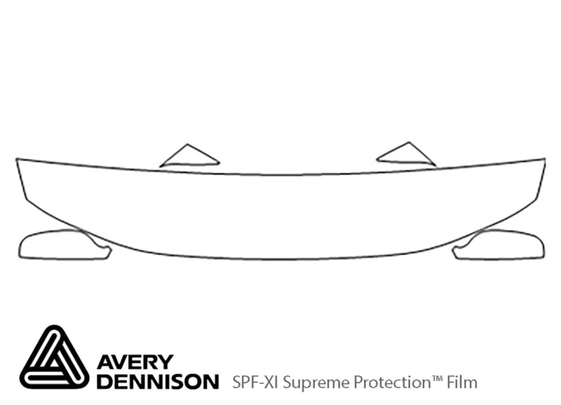 v70 Avery Dennison Clear Bra Hood Precut PPF Diagram