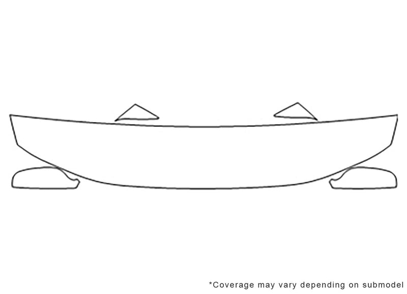 v70 3M Clear Bra Hood Precut PPF Diagram