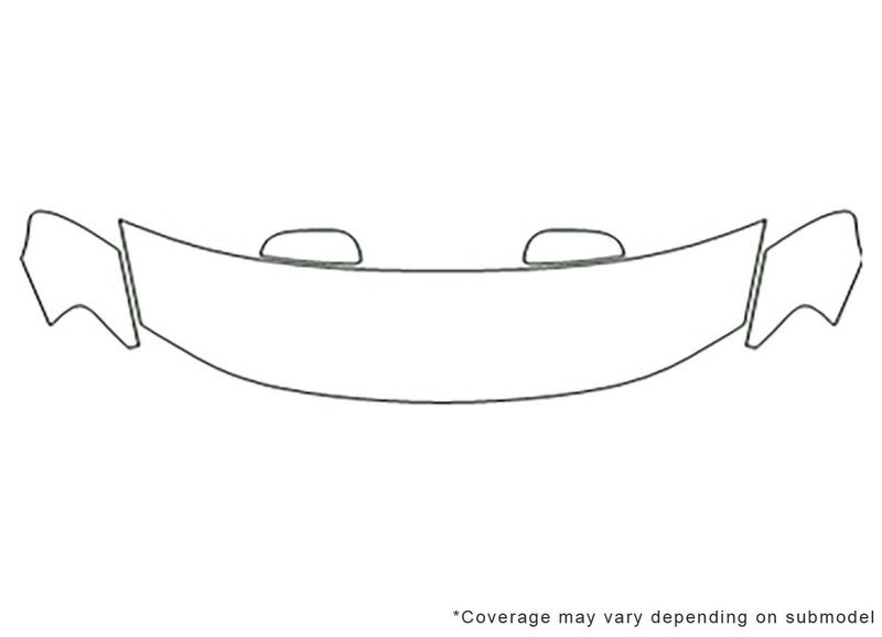 v70 Avery Dennison Clear Bra Hood Precut PPF Diagram