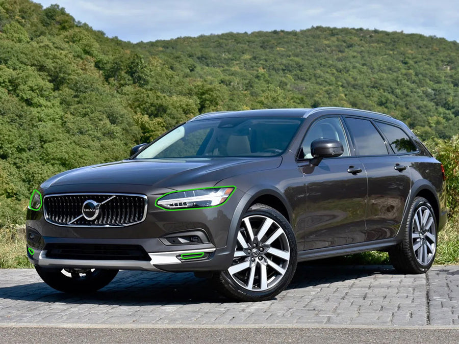 volvo v90 2017-2025 Headlight Protection Installation Location