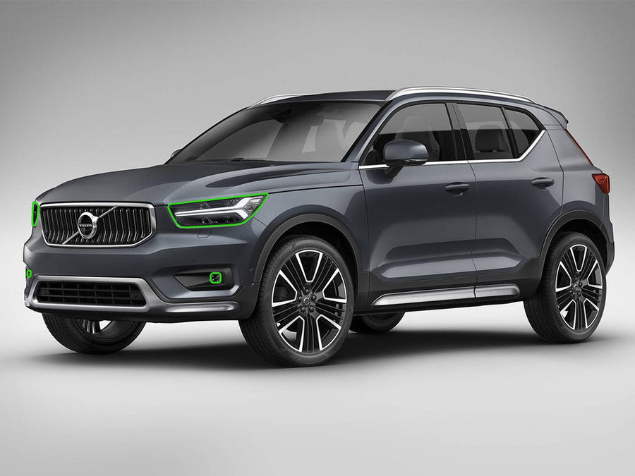 volvo xc40 2019-2022 Headlight Protection Installation Location