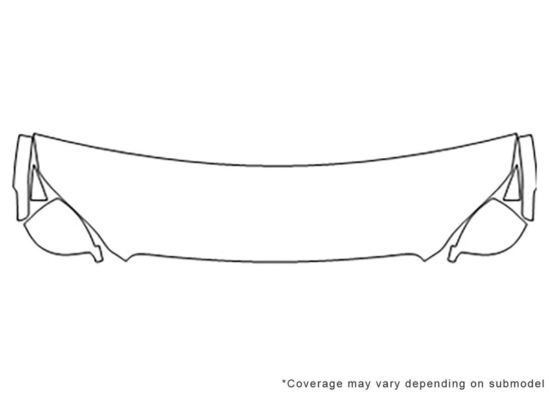 xc60 3M Clear Bra Hood Precut PPF Diagram