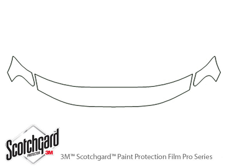 xc70 3M Clear Bra Hood Precut PPF Diagram