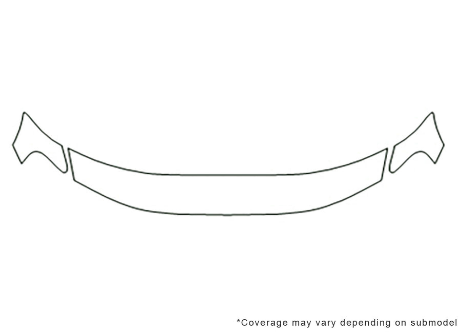 xc70 Avery Dennison Clear Bra Hood Precut PPF Diagram